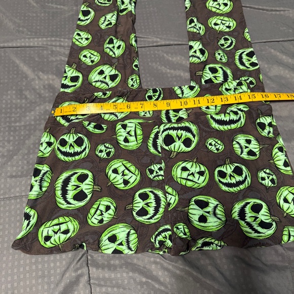 LuLaRoe TC Leggings Green Pumpkins Halloween Women's Size Tall & Curvy - Picture 2 of 8